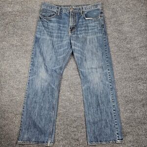 American Eagle Relaxed Jeans Men's 36x32(38x31) Medium Wash Denim Loose Straight